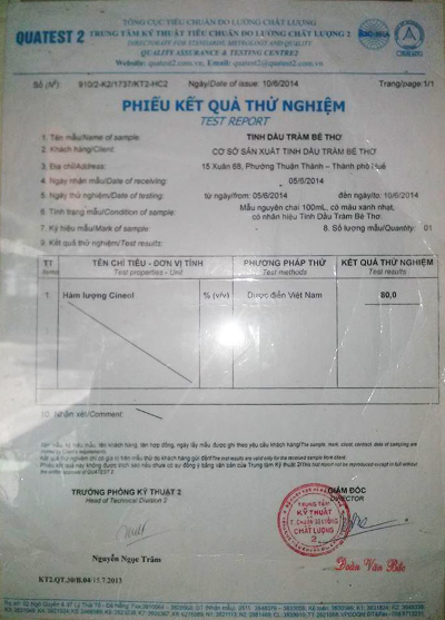 chứng-nhận-chất-lượng-dầu-tràm-bé-thơ